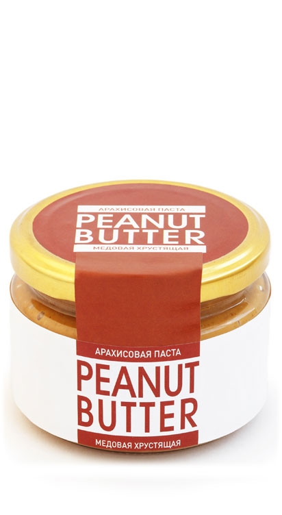"Арахисовая Паста" - Медовая Хрустящая 220гр