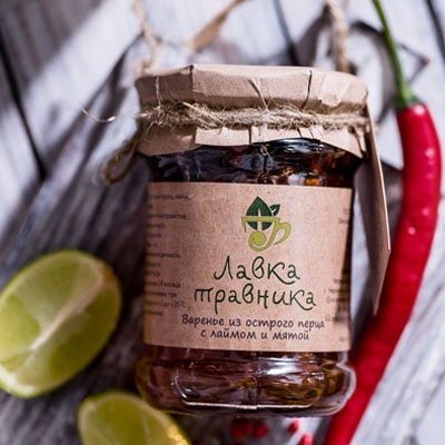 Варенье "Лавка Травника" Острый перец, Лайм, Мята 250мл