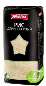 Рис длиннозерный "Ярмарка" 800 г