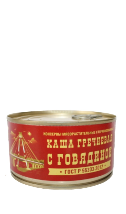 "Каша гречневая с говядиной" ГОСТ 325 г ж/б