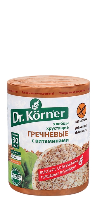 Хлебцы Dr.Korner "Гречневые с витаминами" 100 г