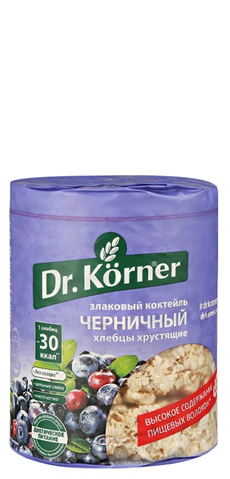 Хлебцы Dr.Korner "Злаковый коктейль черничный" 100 г