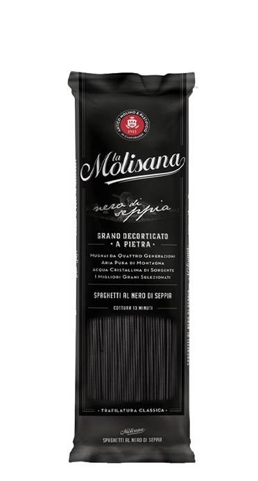 “La Molisana Spa” макароны Spaghetti с чернилами каракатицы 500 г