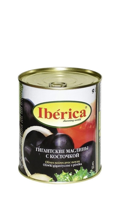 Маслины гигантские с косточкой "Iberica" 875 г ж/б