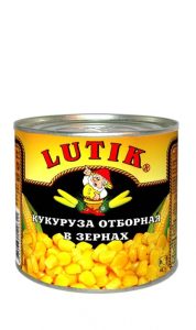 Кукуруза отборная "Lutik" 425 мл ж/б