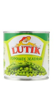 Горошек зеленый "Lutik" 425 мл ж/б