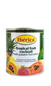 Тропический фруктовый коктейль с соком маракуйи "Iberica" 435 мл ж/б