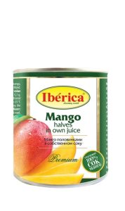 Манго половинками в собственном соку "Iberica" 425 мл ж/б
