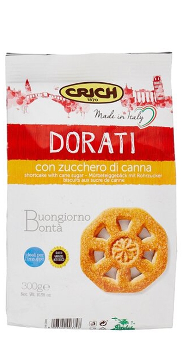 Печенье песочное с тростниковым сахаром "Crich" 300г