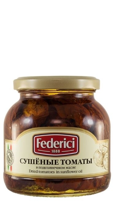 Сушеные томаты в подсолнечном масле “Federici” 280г