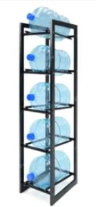 Стеллаж для воды "РОДНИК-5" чёрн.