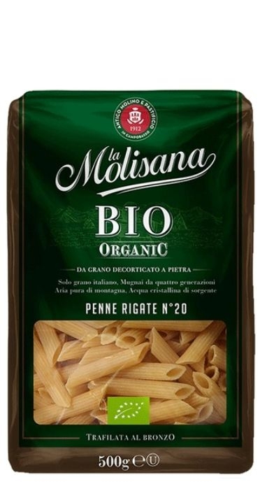 “La Molisana №20” макароны Перья рифленые BIO 500 г