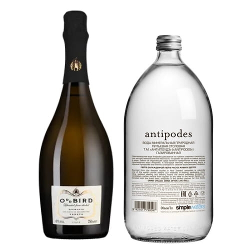 Набор вино б/алк Spumante "Спуманте" 0.75л и Antipodes 1л