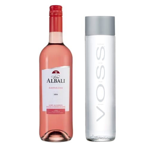 Набор вино б/алк "Винья Албали Гарнача" 0.75л и Voss 0,8л