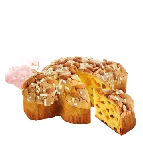 Кулич с апельсиновыми цукатами и изюмом Flamigni в роз.упак. 1000г