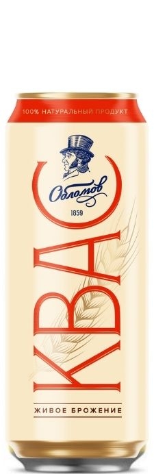 Квас "И.И. Обломов" 0.45л ж/б