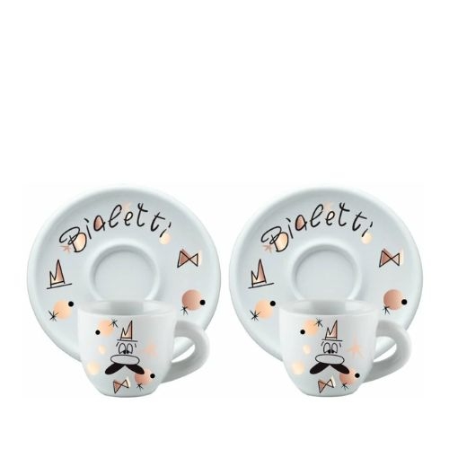 Набор из 2 чашек для эспрессо с блюдцами Rose Gold 60мл