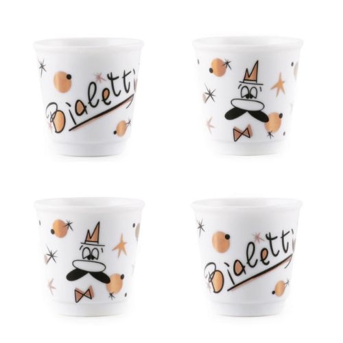 Набор из 4 чашек для эспрессо Bicchierini 40мл