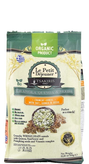 Гранола с киноа, злаками и семенами Bio "Le Petit Dejeuner" 350г