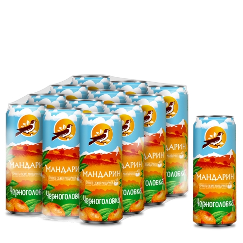 Лимонад Черноголовка – “Мандарин” 0.33л