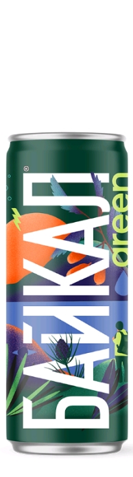 Лимонад - "Байкал Green" 0.33л