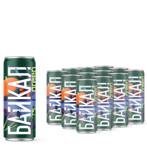 Лимонад – “Байкал Green” 0.33л