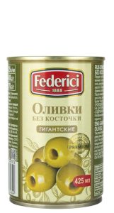 Оливки Federici гигантские без косточки 400 г