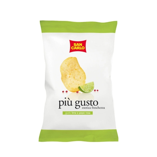 Чипсы картофельные San Carlo ("Сан Карло") - лайм-перец 150 г