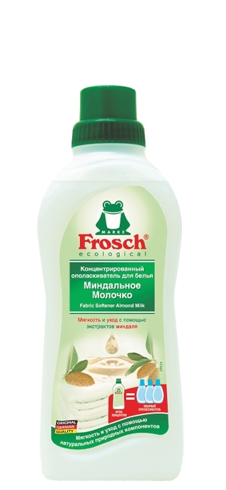 Концентрированный ополаскиватель для белья "Frosch" минд. мол 0,75 л