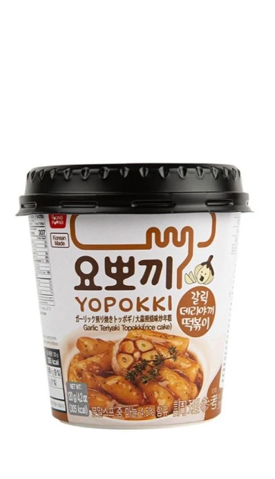 Рисовые токпокки с соусом терияки и чесноком Yopokki 120г