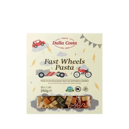 Макаронные изделия Dalla Costa "Гонки" со шпинатом и томатами 250г
