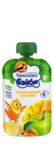 Пюре детское Черноголовка Бэйби "Тропический микс" 85г