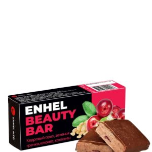 Батончик Enhel beauty bar с клюквой, кедром и зел.гречкой  35г