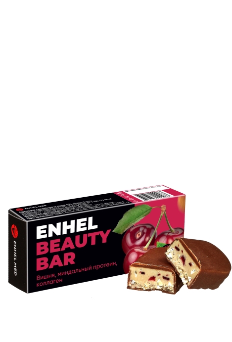 Батончик Enhel beauty bar с вишней и миндалем 35г
