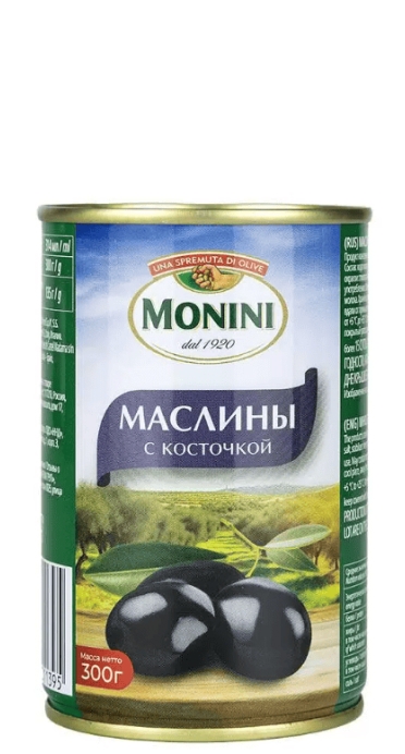 Маслины с косточкой Monini (“Монини”) 300г