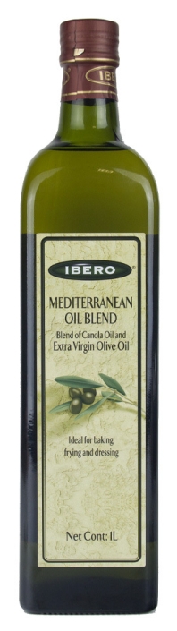 Масло рапсовое рафинированное с оливковым нераф. Ibero 1л