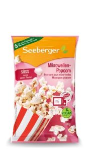 Попкорн Seeberger Sweetened сладкий для микроволновой печи 90г