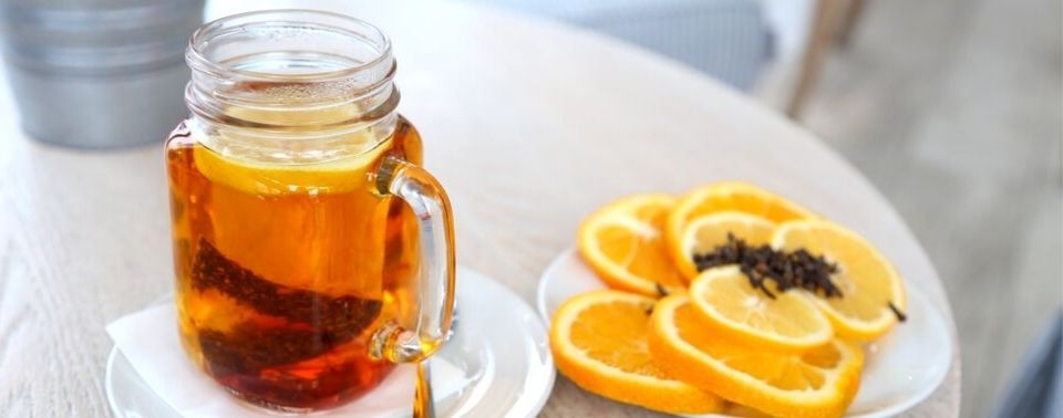 Горячий чайный лимонад